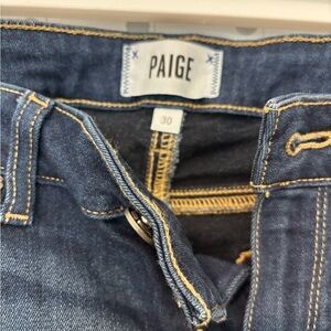 PAIGE Dark Blue Denim Jeans